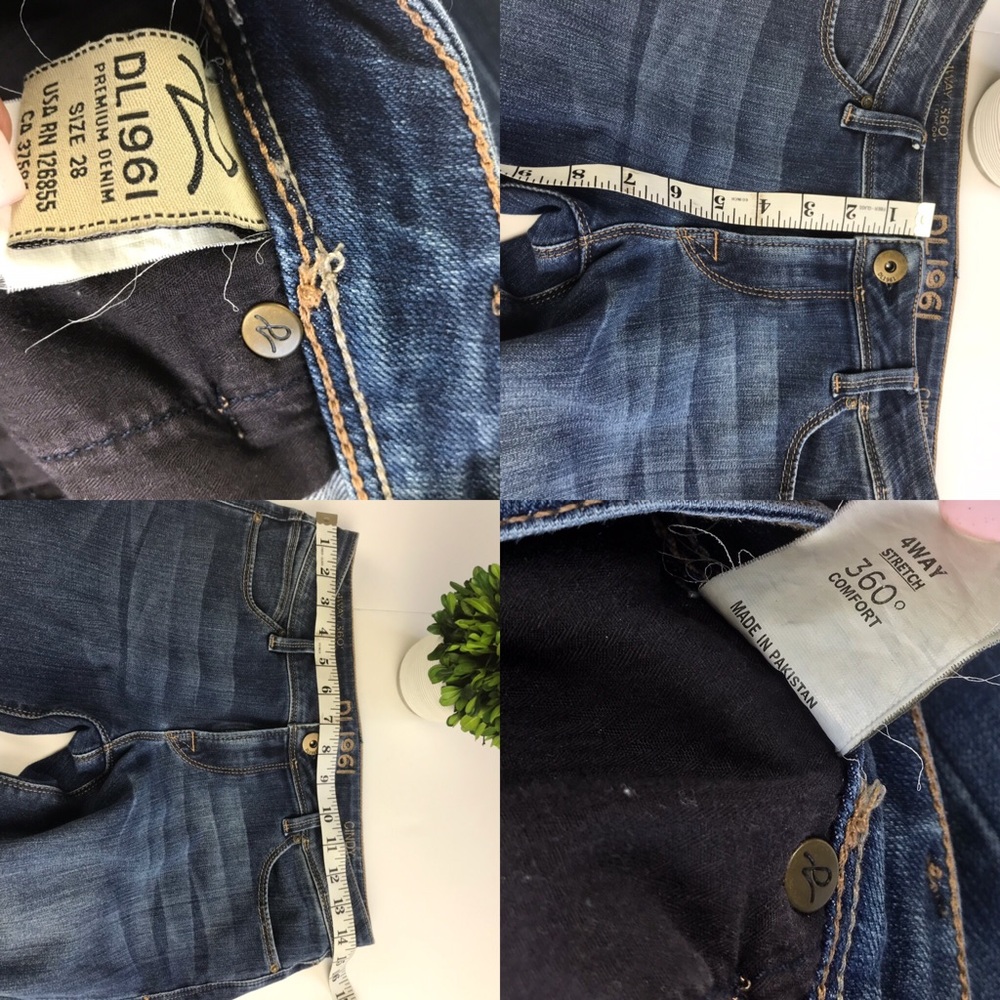 DL1961 WAY Stretch Denim Cindy Slim Boot Jeans 28 - Picture 2 of 7